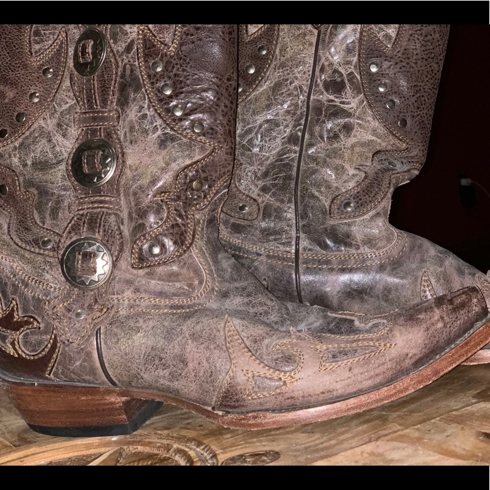 Worn twice Men’s Leather Corral Brand Boots 10 D